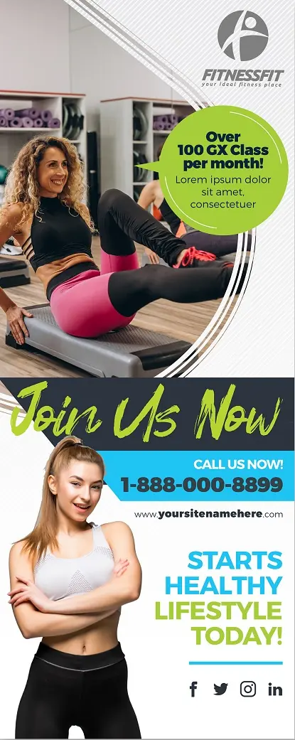 Fitness & Gym Door Hanger 181