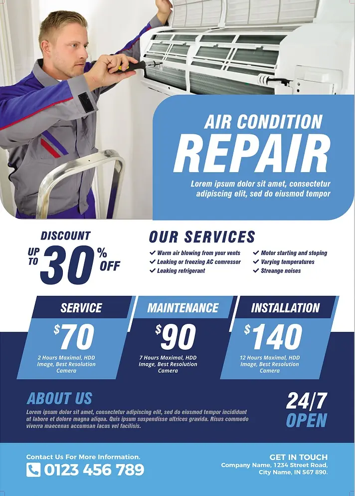 Heating & Air Conditioning Flyer 301
