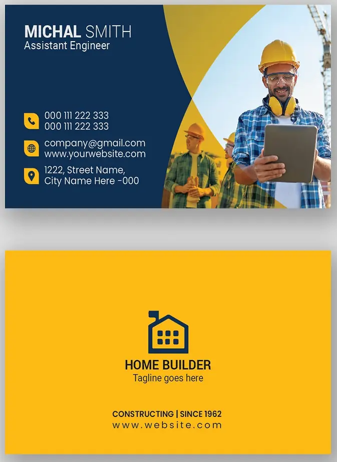 Construction Business Card 131