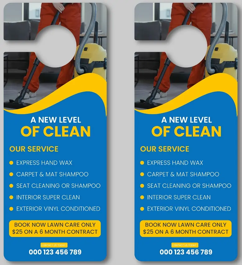 Cleaners Door Hanger 131