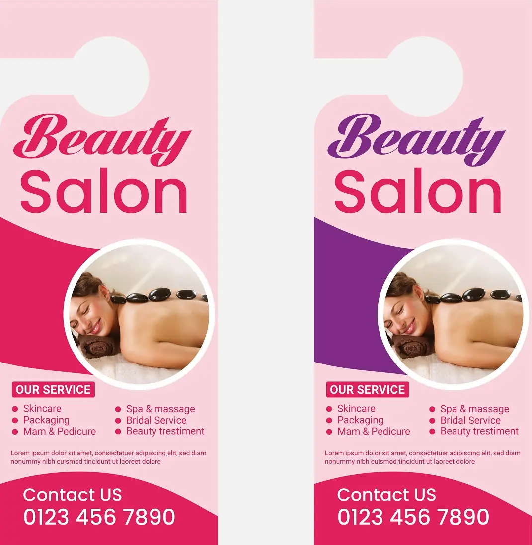 Salons & Spas Door Hanger 121