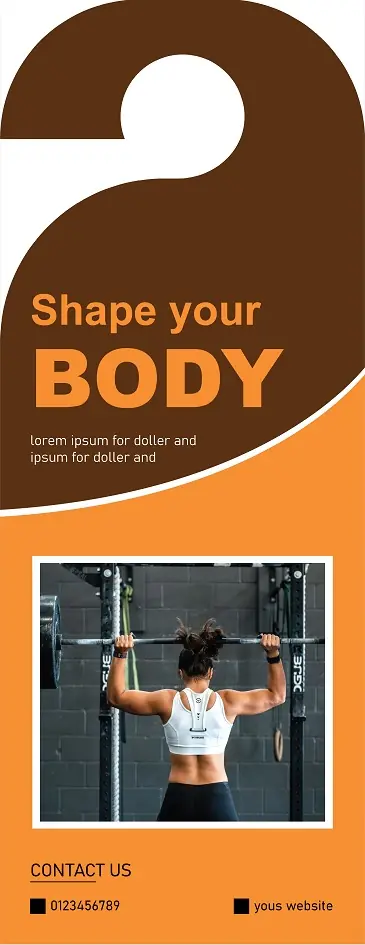 Fitness & Gym Door Hanger 311