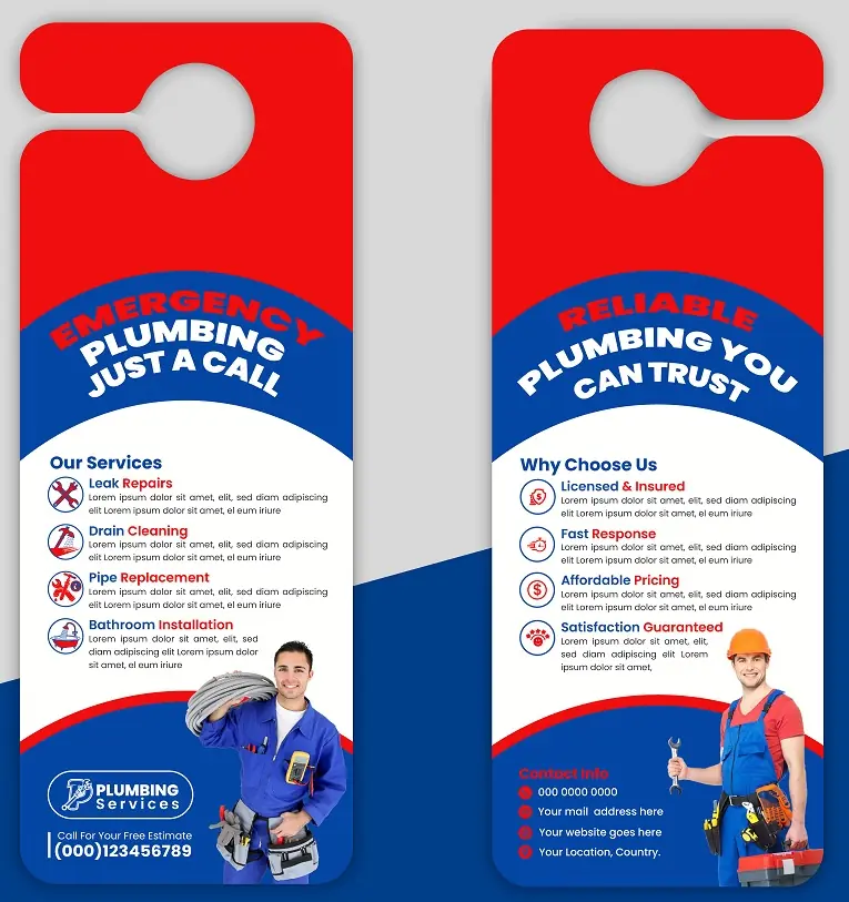 Heating & Air Conditioning Door Hanger 161