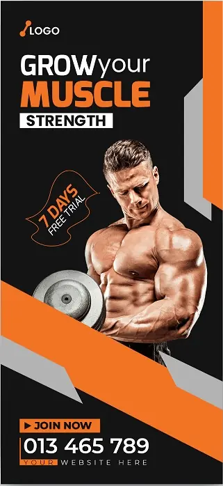Fitness & Gym Door Hanger 111