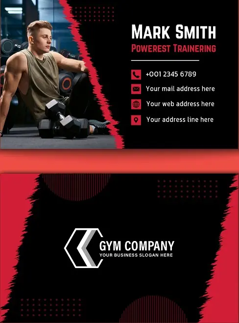 Fitness & Gym Business Card 141