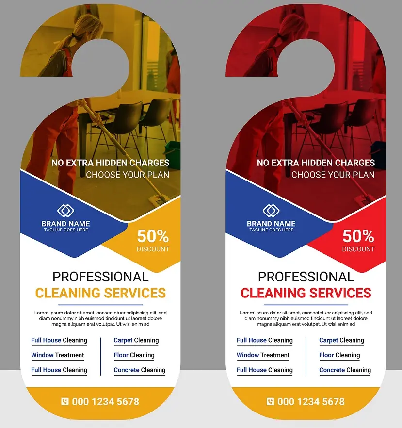 Heating & Air Conditioning Door Hanger 251