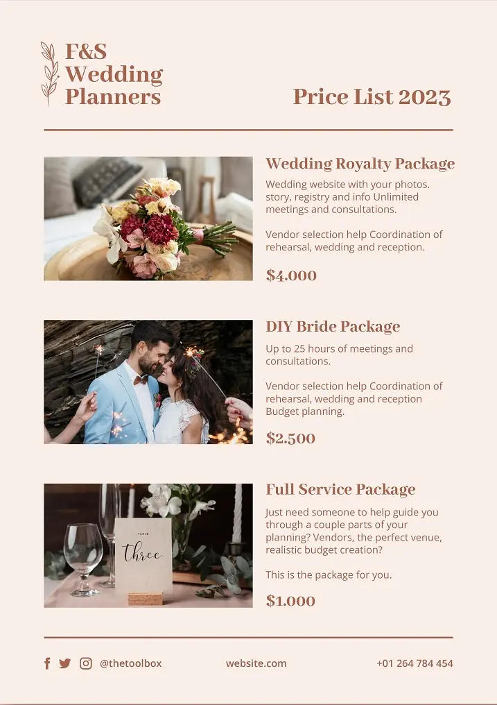 Wedding Planner Flyers 191