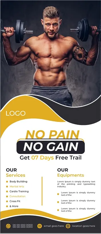 Fitness & Gym Door Hanger 151