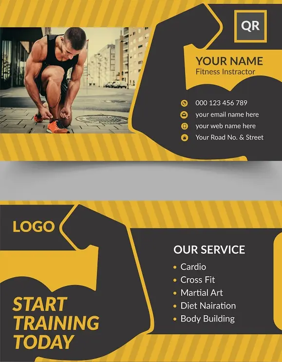 Fitness & Gym Business Card 251