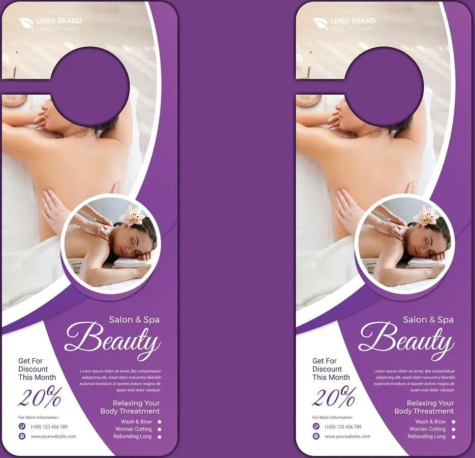 Salons & Spas Door Hanger 251