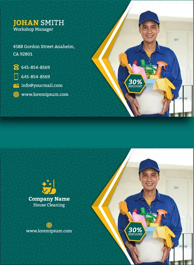 Heating & Air Conditioning Business Card 311